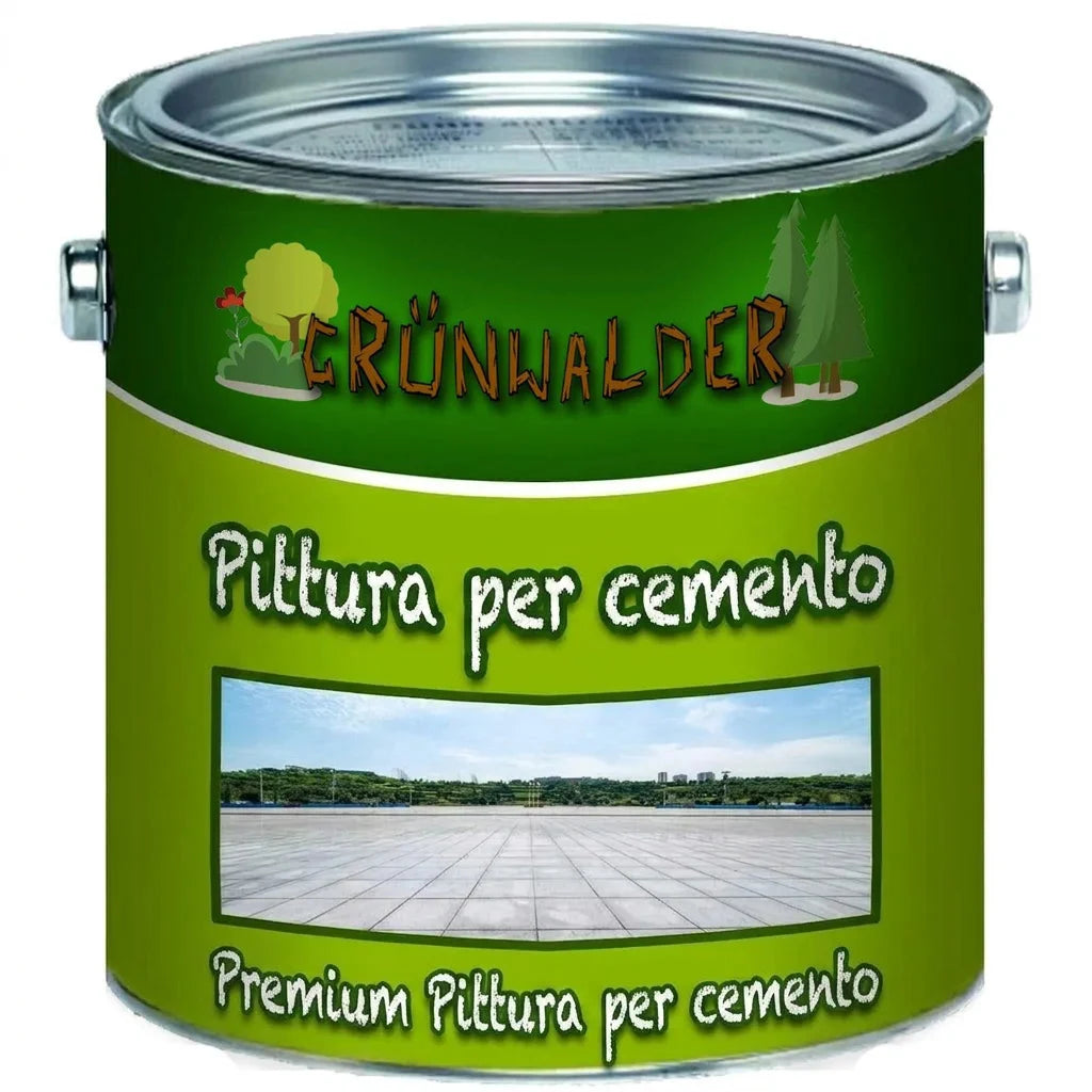 Lattina di vernice premium per cemento Grünwalder.