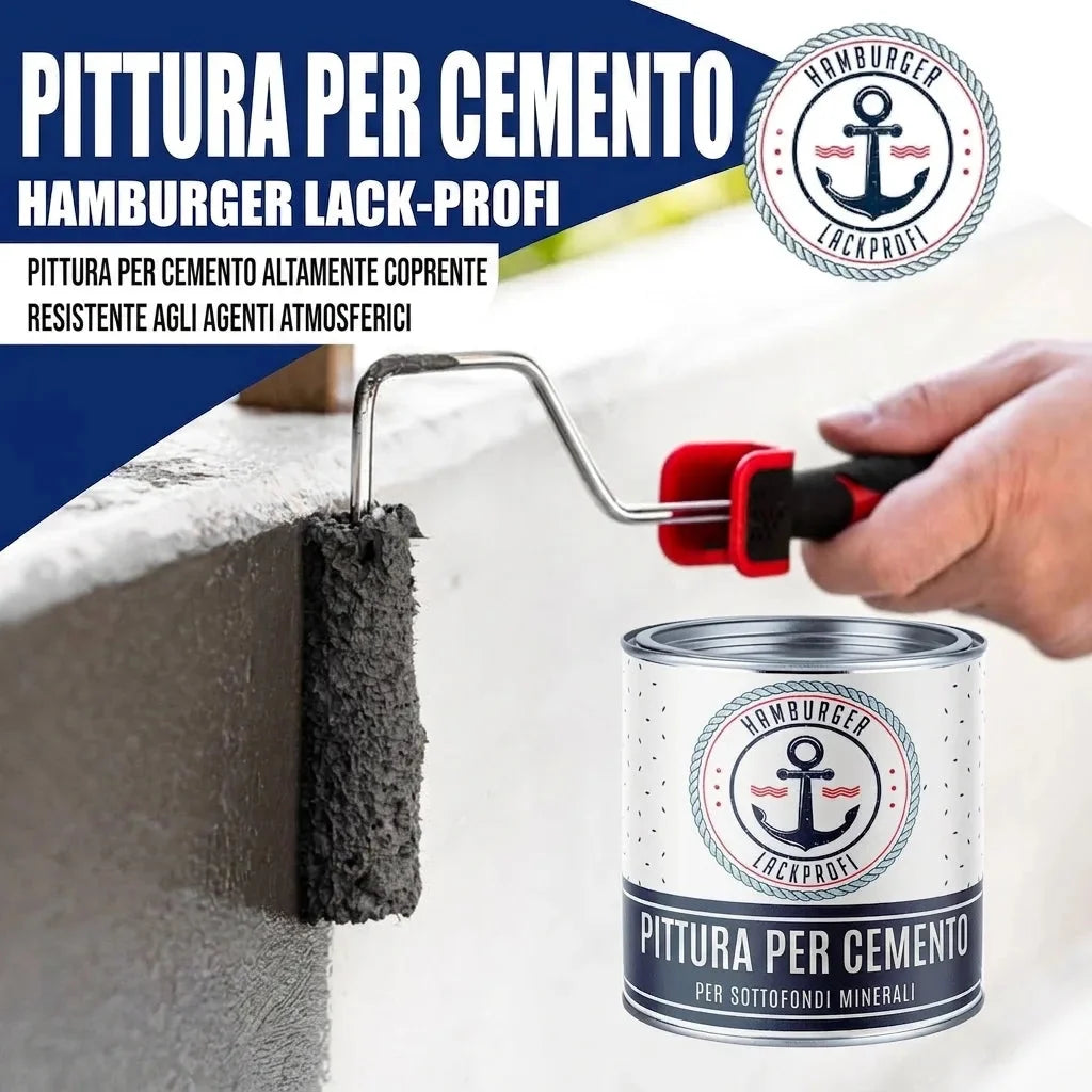 Pittura per cemento set senza pensieri (X500) incl. accessori XXL - Hamburger Lack-Profi