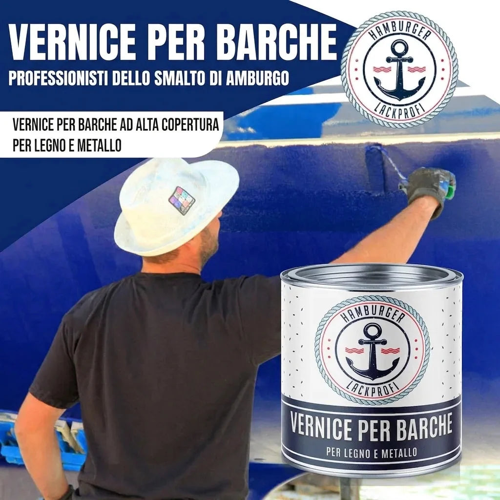 Vernice per barche set senza pensieri (X500) incl. accessori XXL - Hamburger Lack-Profi