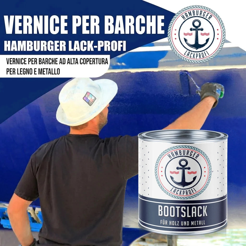 NUOVO Hamburger Lack-Profi vernice per barche in uso, lattina per legno e metallo