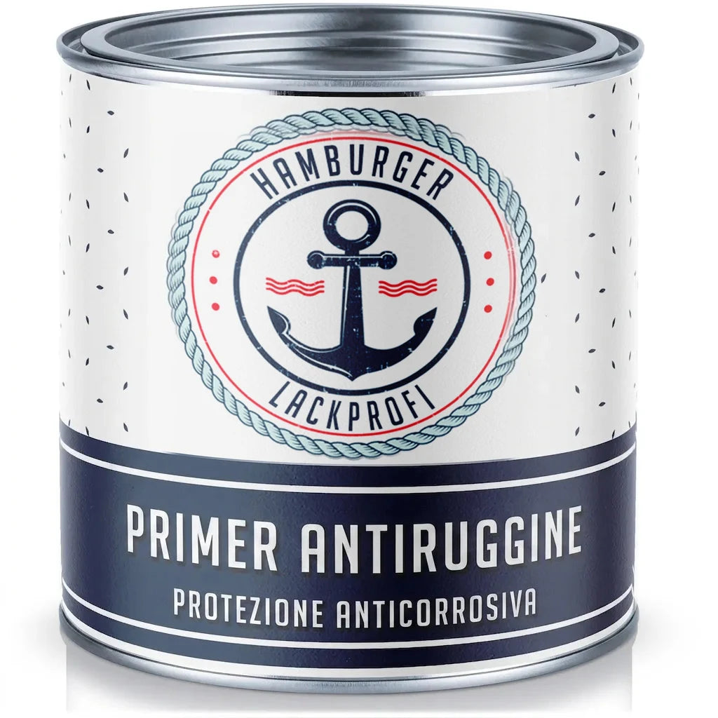 Barattolo di fondo antiruggine Hamburger Lackprofi per protezione dalla corrosione.